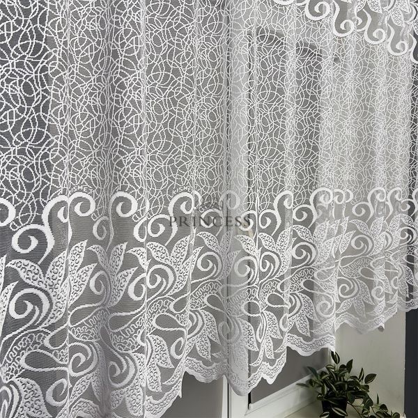 Дорра-2 120см, тюль для кухні жаккард туреччина ber102005 фото