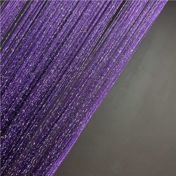 Ниткова штора Кісея з люрексом Фіолетовий темний 10-1000 фото