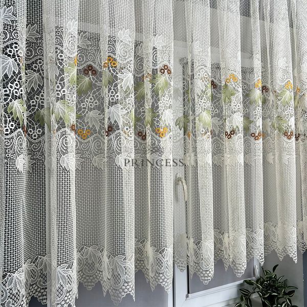 Агнет 120см, тюль для кухні жаккард туреччина 6552 фото