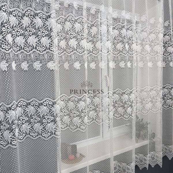 Ліка Кремова 180см, тюль для кухні жаккард туреччина kel4697 фото