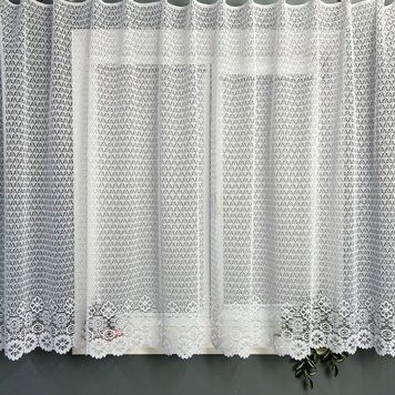 Мія біла 160см, тюль для кухні жаккард туреччина 32423А фото