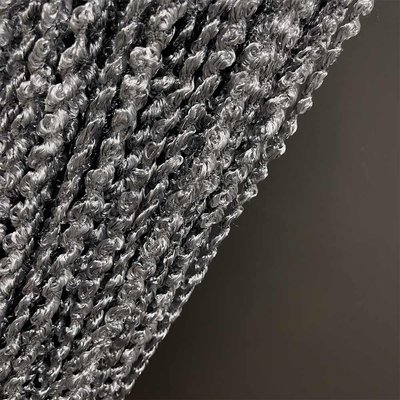 Спіральна ниткова штора Кісея з люрексом Графітовий 11-1000 фото