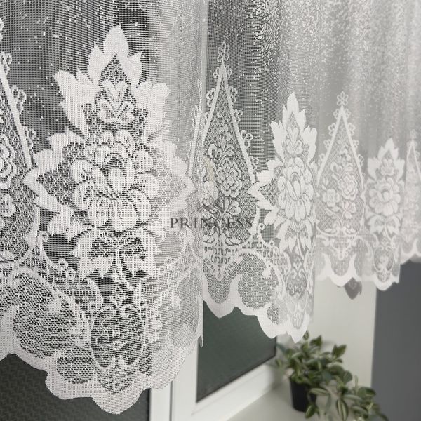 Едда 120см, тюль для кухні жаккард туреччина ber49830 фото
